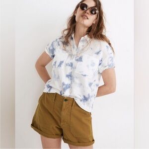 Madewell Relaxed Military‎ Shorts in Antique Gold Size 33